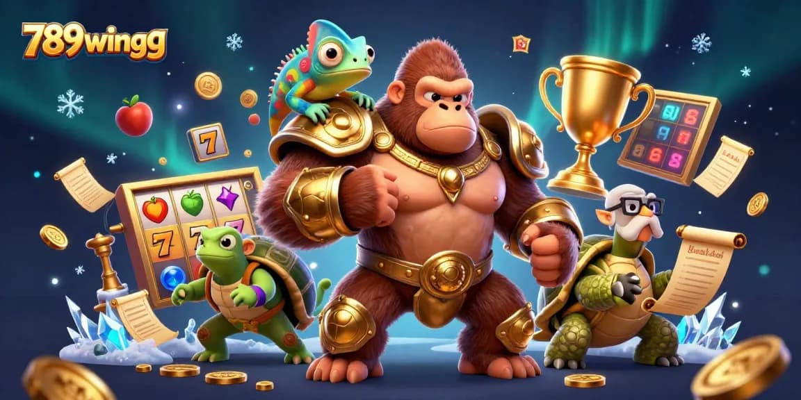 Engage with 789wingg's thrilling casino experience featuring dynamic slot action and colorful characters.
