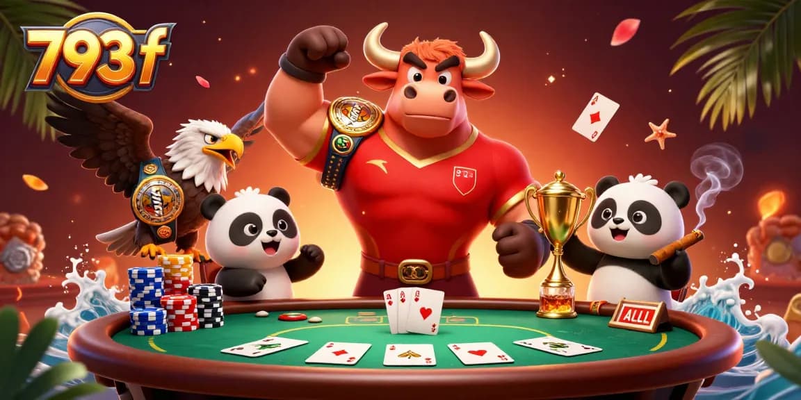 Engage with the vibrant scene of 793 f showcasing a winning poker atmosphere with champions and thrilling elements.