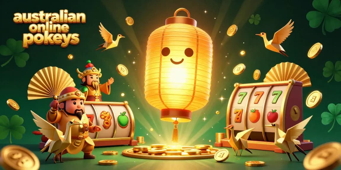 Play exciting australian online pokies with golden lantern spirit, lucky symbols, and dynamic slot reels.