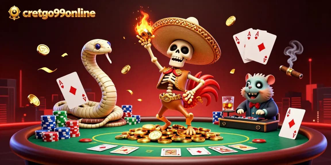 Experience the thrill at cretgo99online with a spectacular 3D casino scene filled with action and fun.