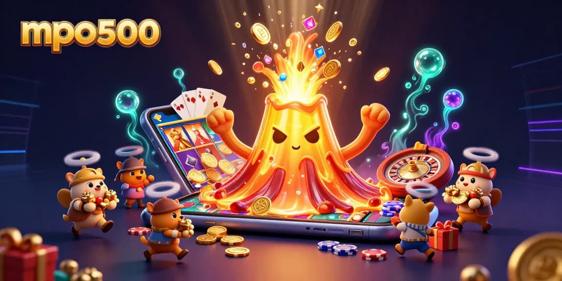 Experience mpo500 winnings with the stunning eruption of treasures and vibrant casino elements.