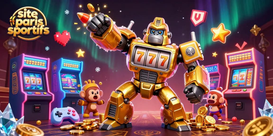 Gagnez sur le site paris sportifs avec cette illustration dynamique de jeux de casino.
