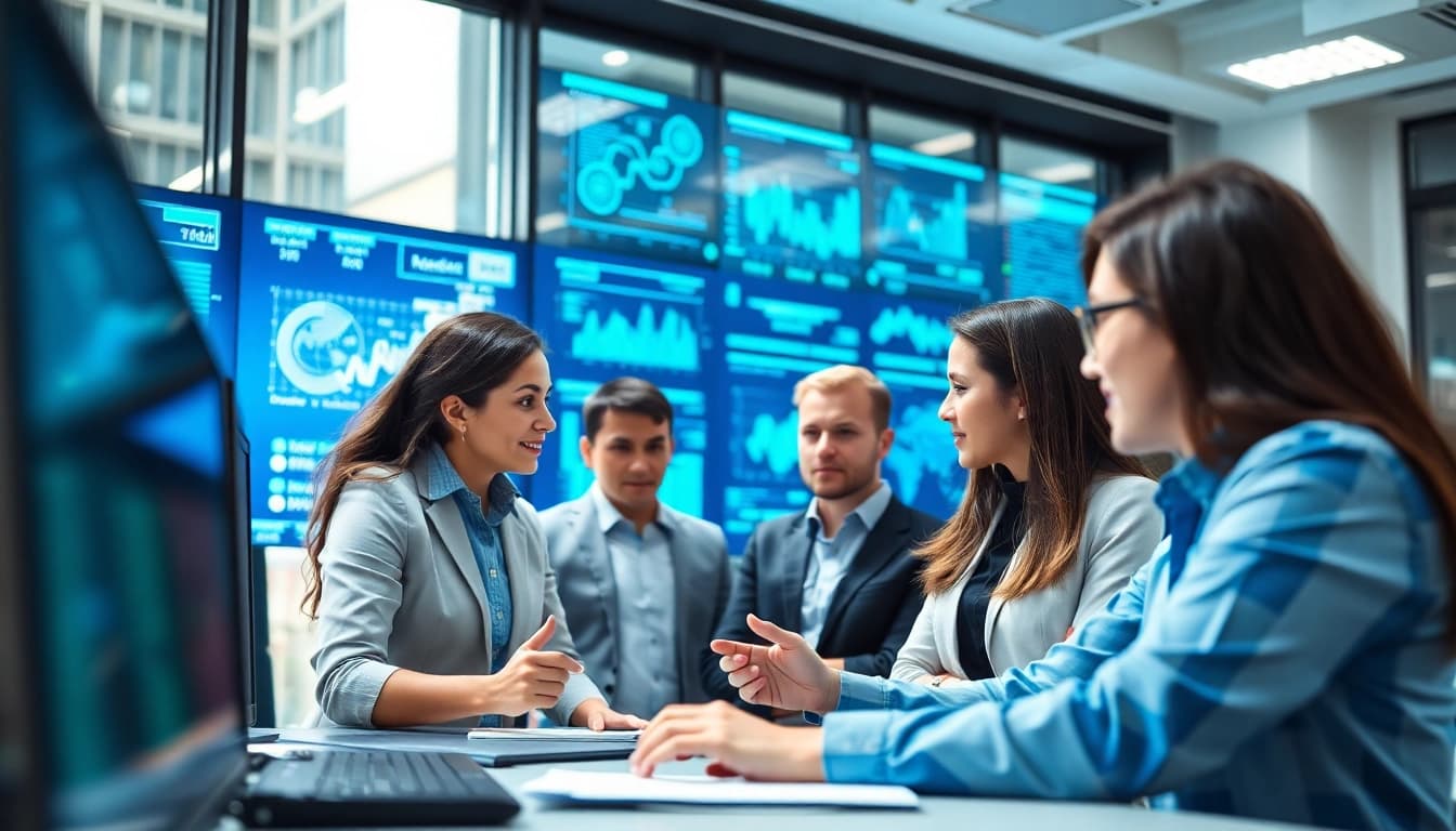 Enhance your IT solutions with professionals at https://dmeomaha.com in a high-tech office setting.