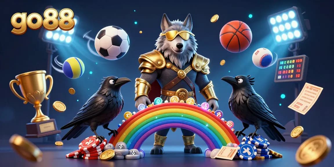Engage in thrilling sports betting adventures at go 88 with unique characters and vibrant casino elements.
