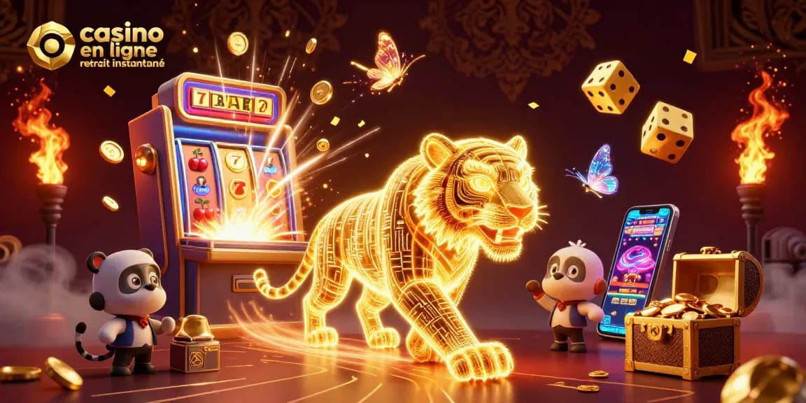 Casino en ligne retrait instantané : gagner avec une machine à sous pleine de pièces et de lumières.
