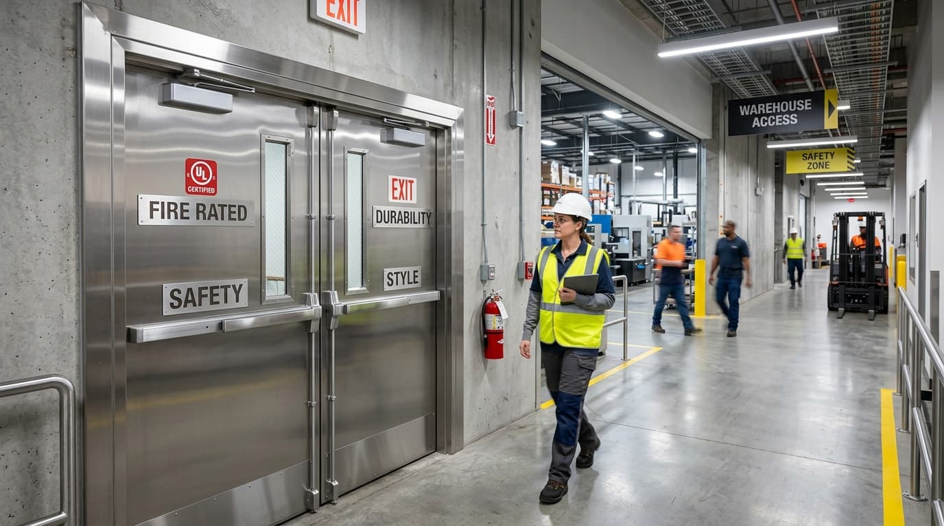 Stainless Steel Swing Door Installation Services for Commercial Properties