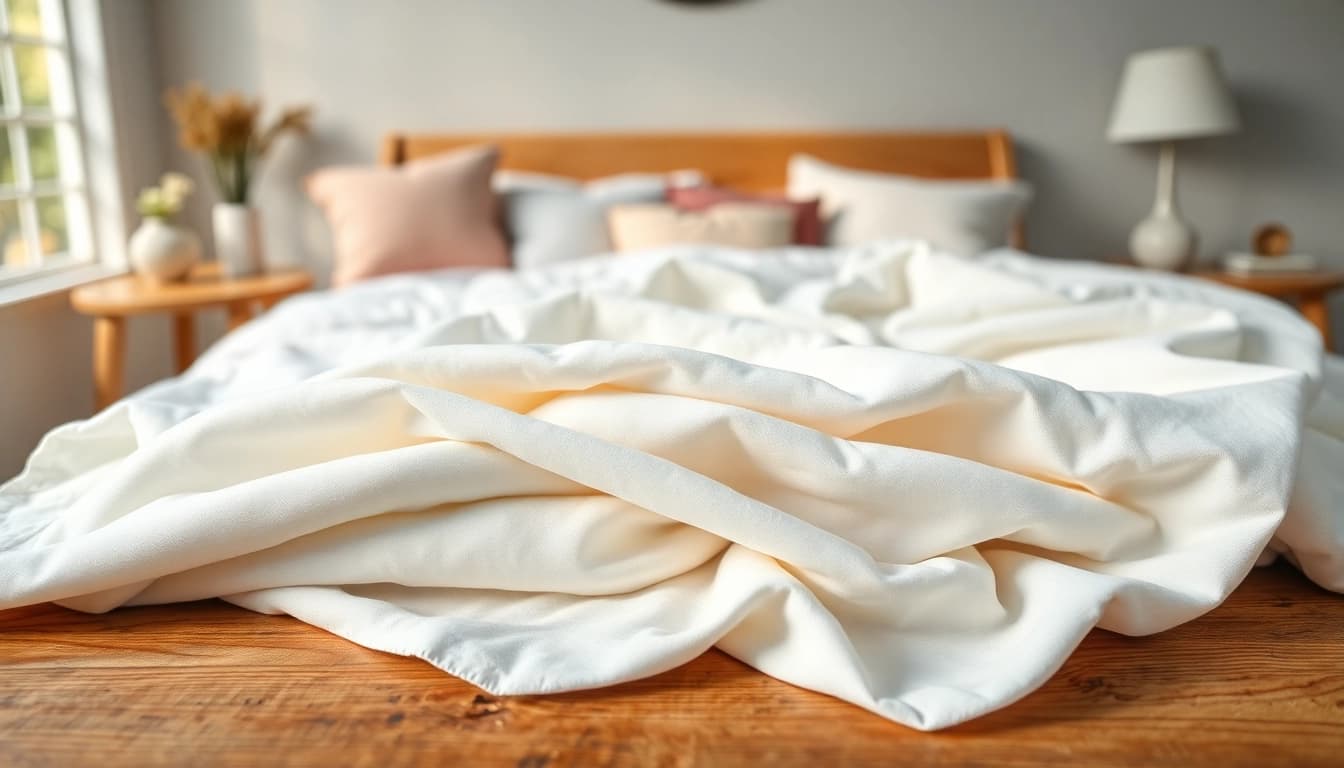 Discover wat is percale katoen through luxurious, soft fabric textures ideal for elegant bedding.