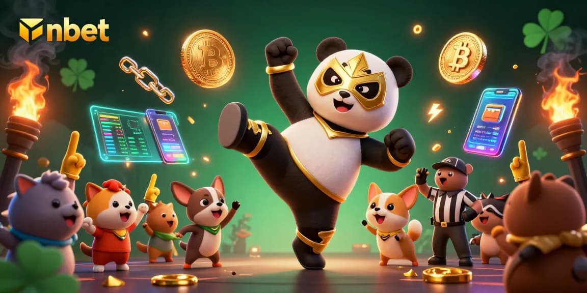 Experience nbet action with dynamic casino characters, vibrant crypto elements, and lively scenes.