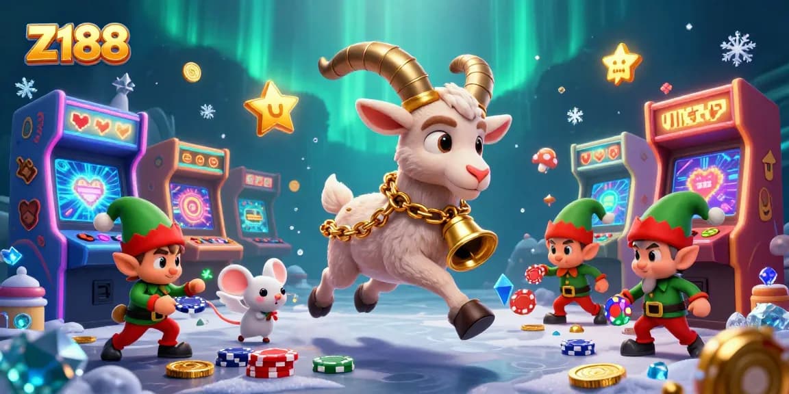 Engage in Z188's lively casino games with cartoon characters enjoying poker and adventure.