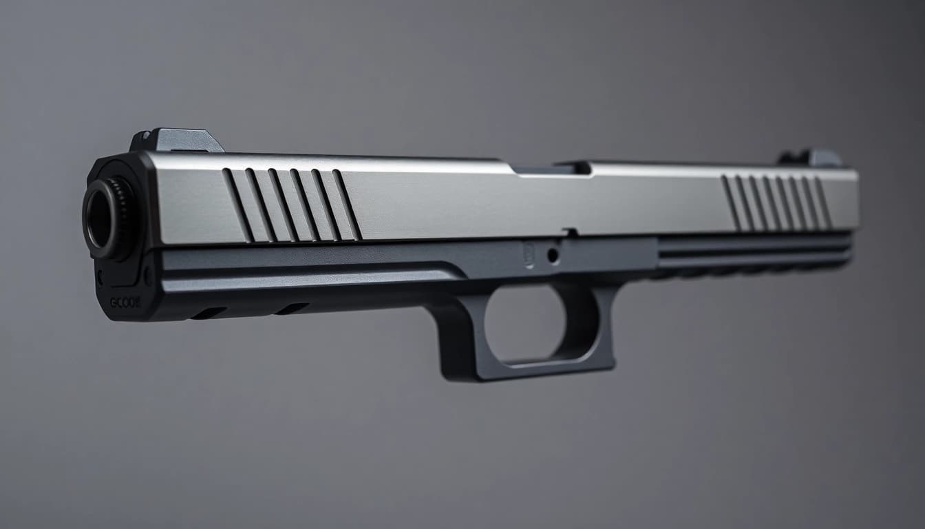Showcasing the glock 17 gen 5 slide highlighting its intricate design and features.