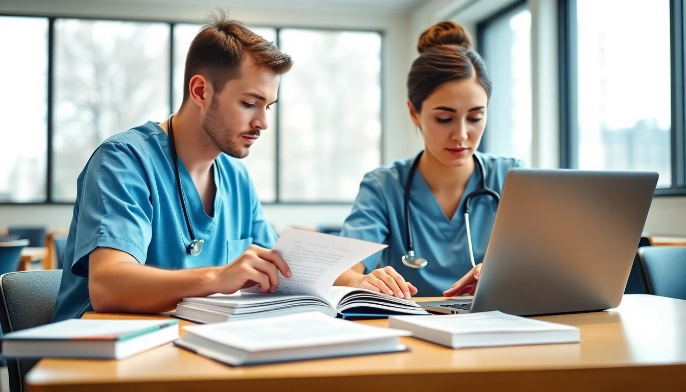 Engaged nursing student reviewing for the repeat NCLEX taker review Houston with focused determination.