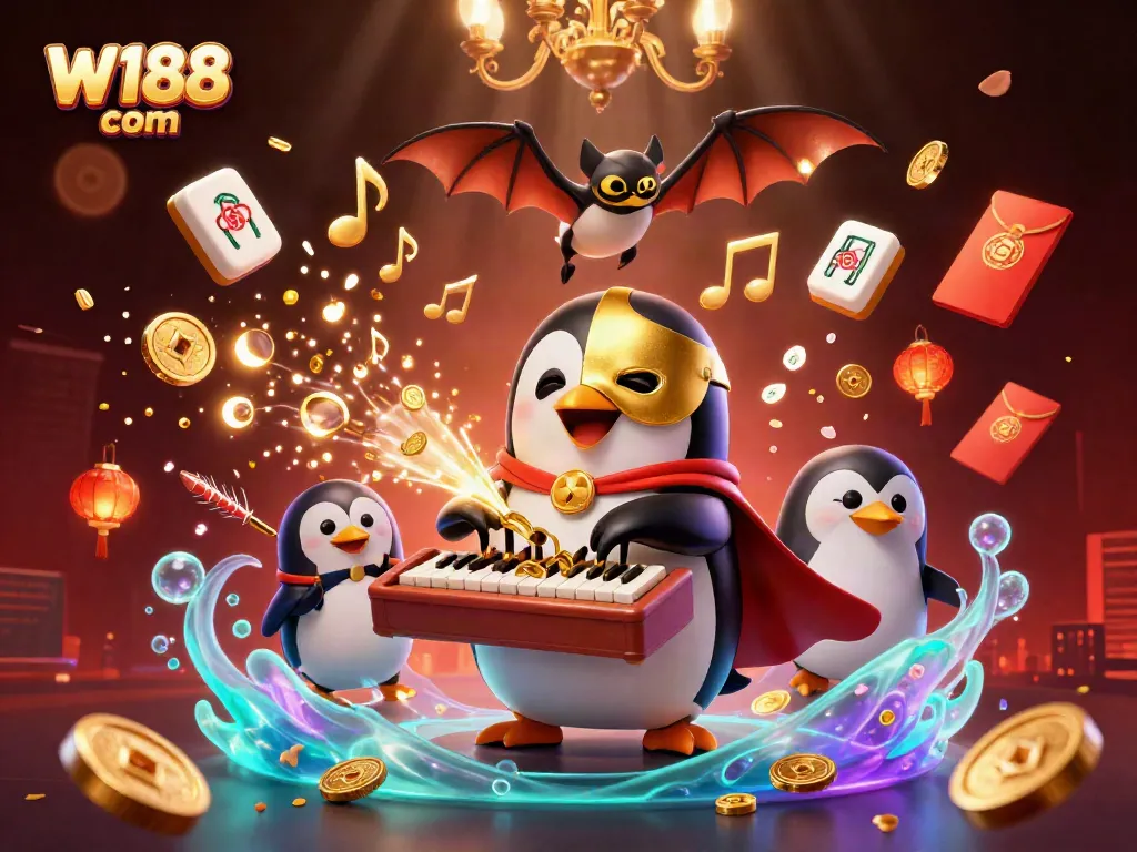 Experience exciting gameplay at W188 com with vibrant characters and casino elements.