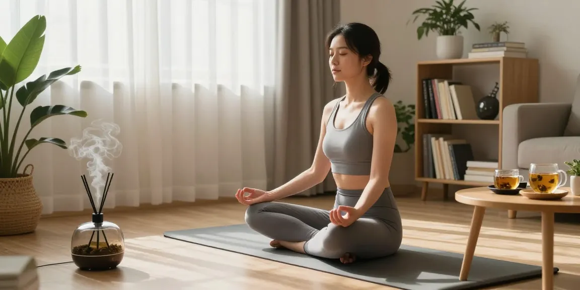Man in yoga attire meditating to view the rankings in health trends.