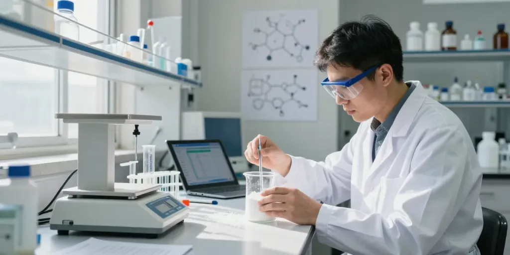تحلیل و بررسی تیتانیوم دی اکسید در محیط آزمایشگاهی با شیشه‌های شفاف و تجهیزات دقیق