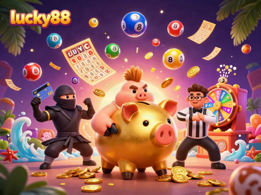 Experience the thrilling action of lucky88 with dynamic characters and games, all in vibrant colors.