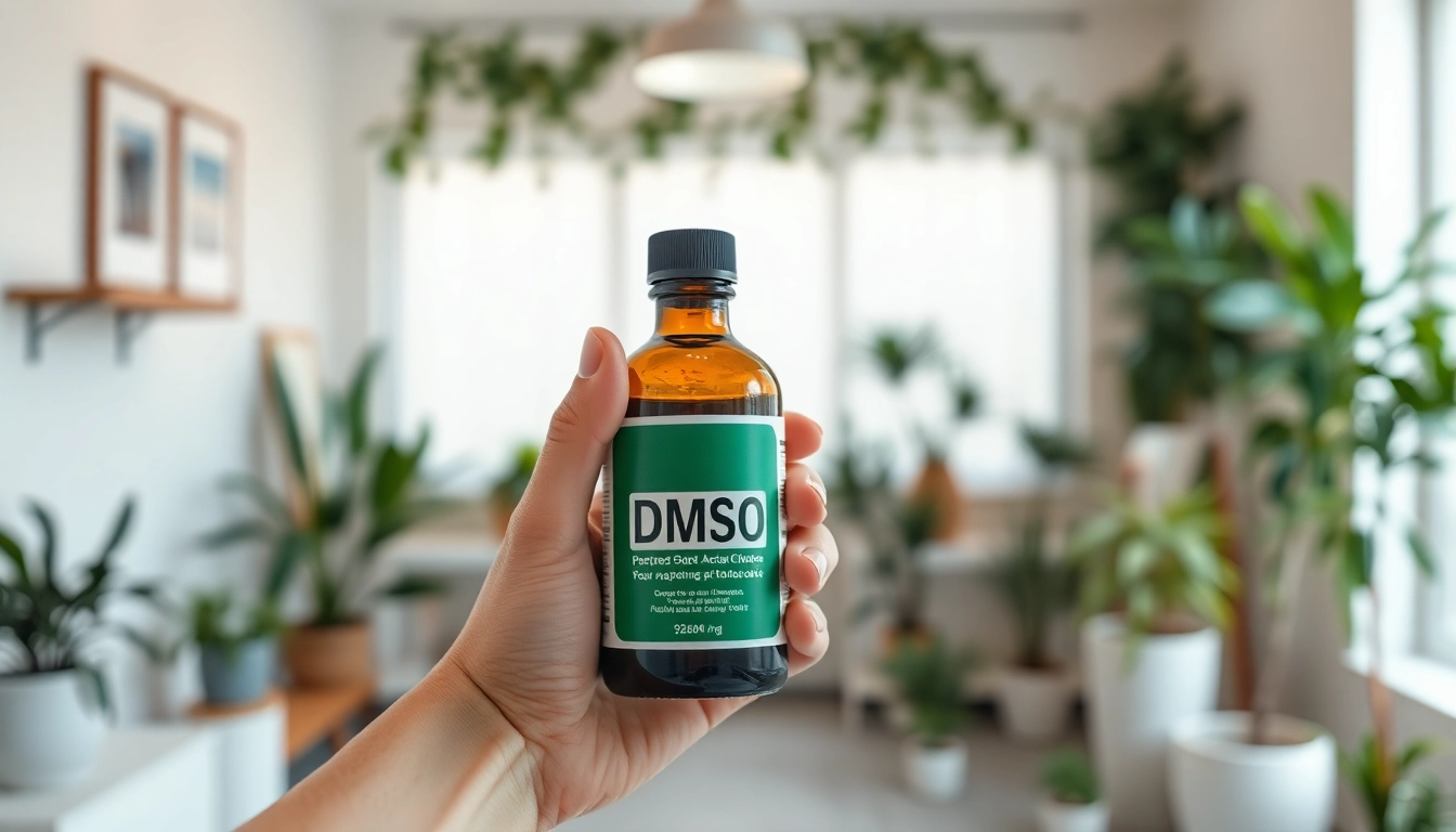 Relief with dmso for pain showcased in a professional healthcare setting.